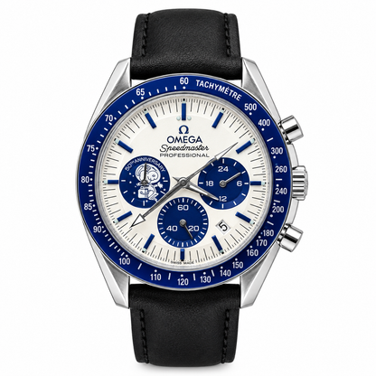 Omega Speedmaster Chronograph Blue Patta Watch
