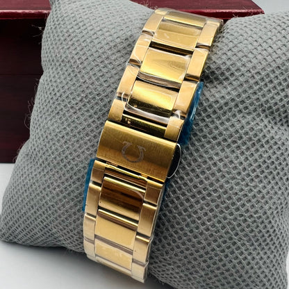 Omega Chain Golden Black Watch