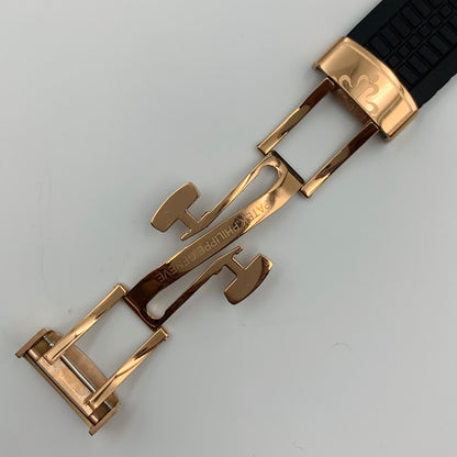 Patek White Dail Black Strap Watch