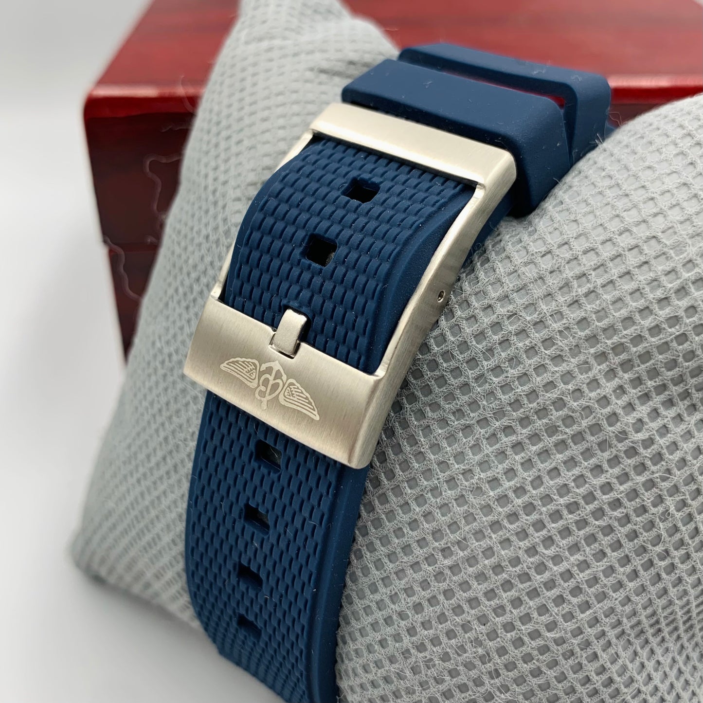 Breitling Blue Silver Watch