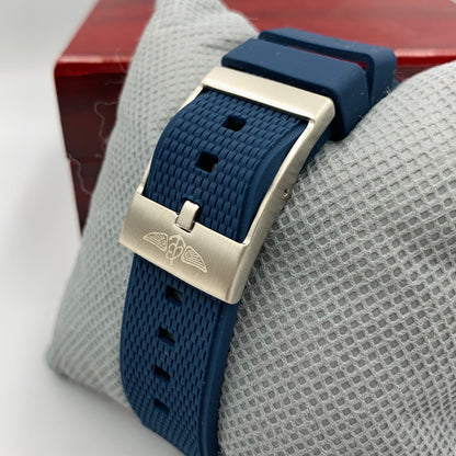 Breitling Blue Silver Watch