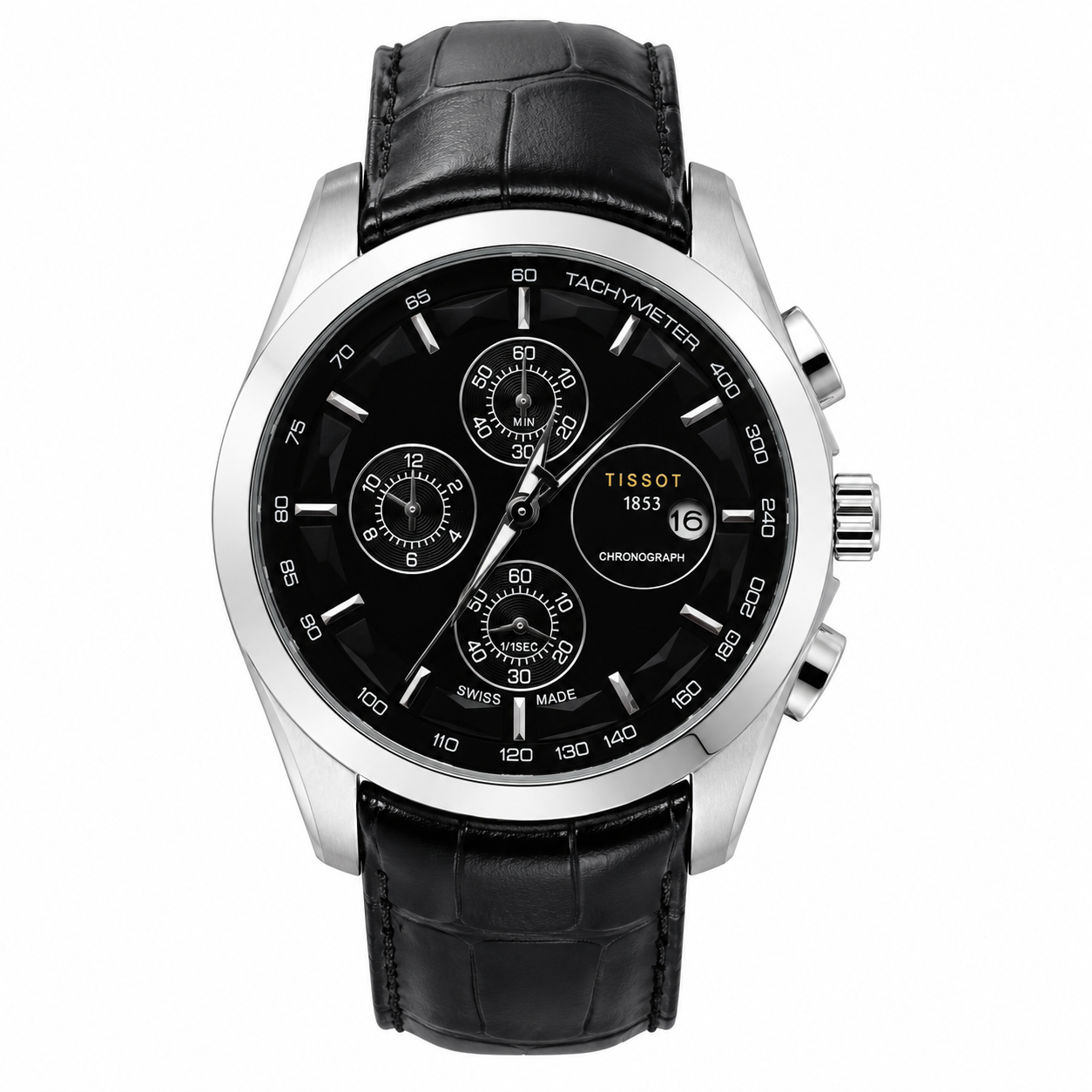 Tissot 1853 Silver Black Watch