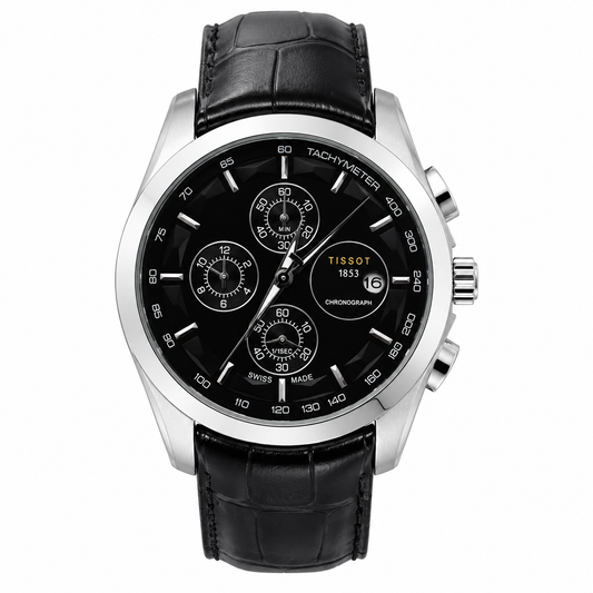 Tissot 1853 Silver Black Watch