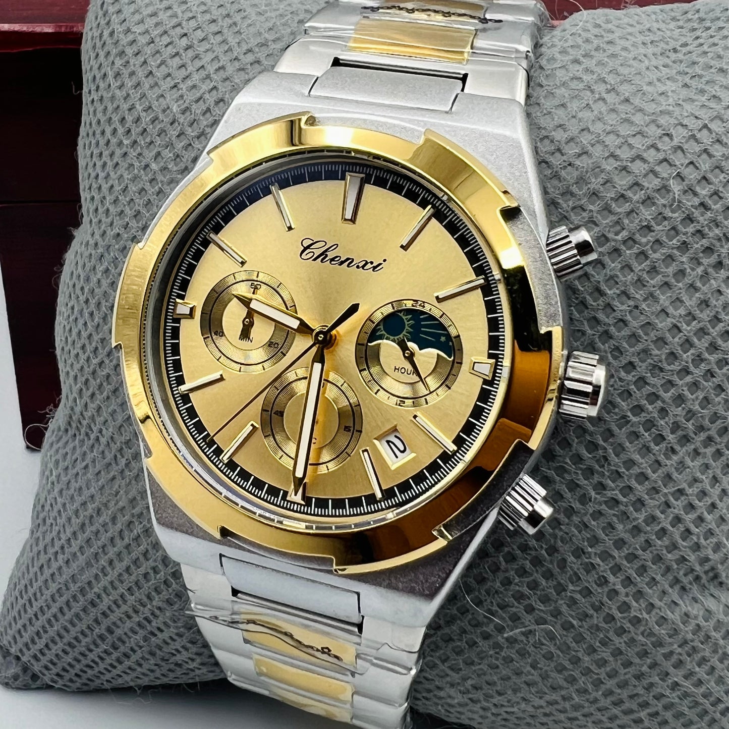 Chenxi Chain Twotone Golden Watch