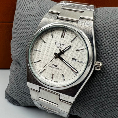 Tissot PRX Silver White Watch