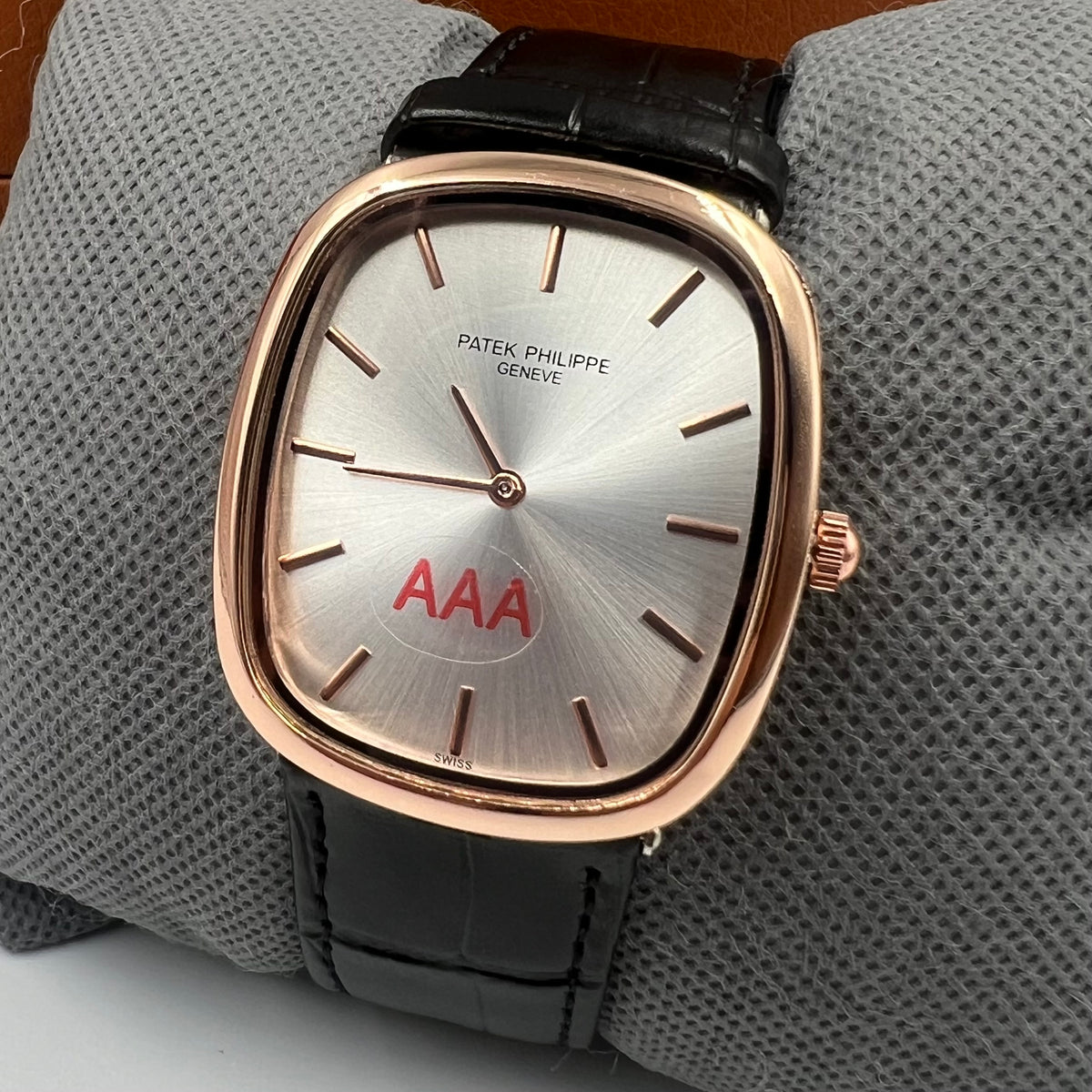 Patek AAA Black Copper Silver Watch