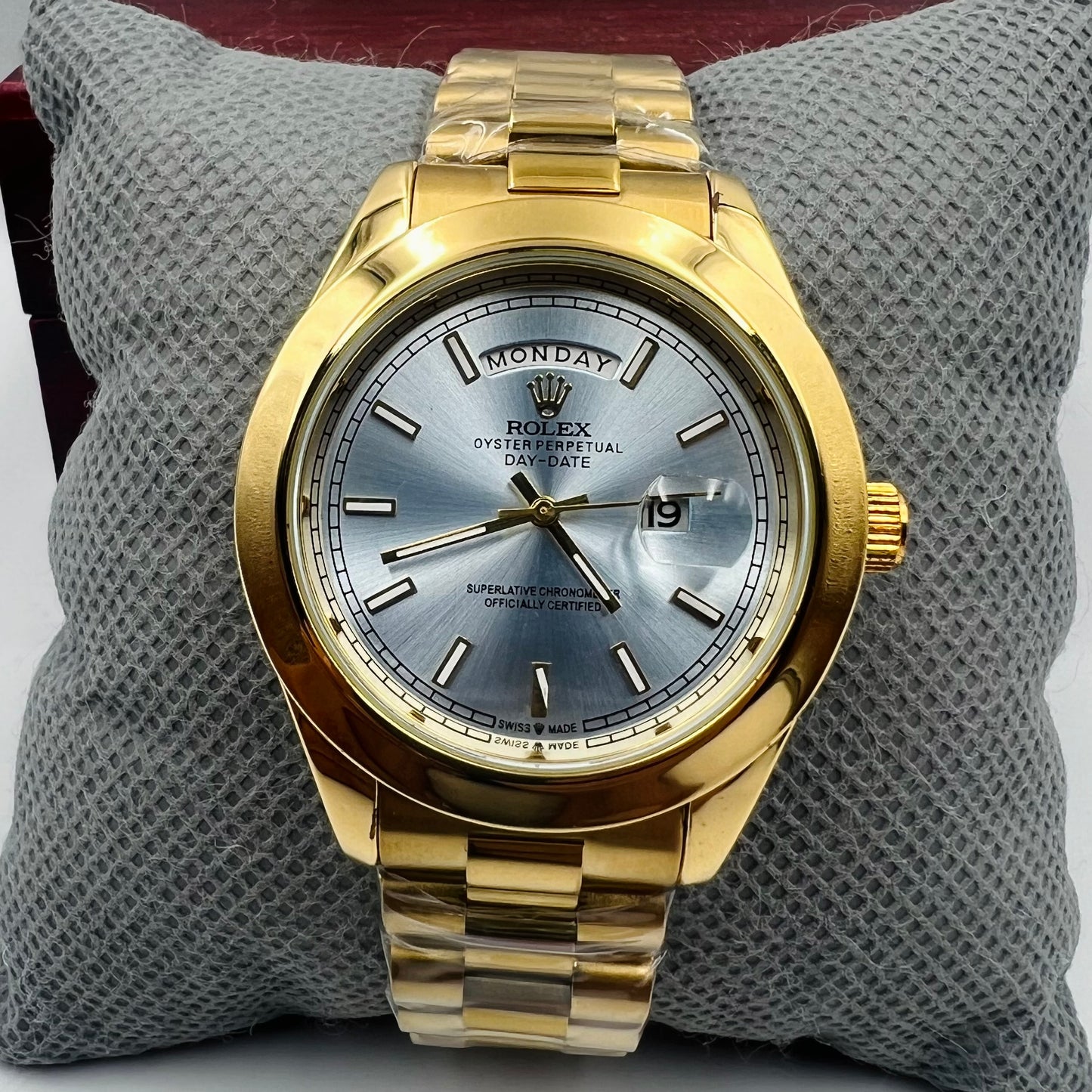 Rolx Skyblue Full Golden DayDate Watch