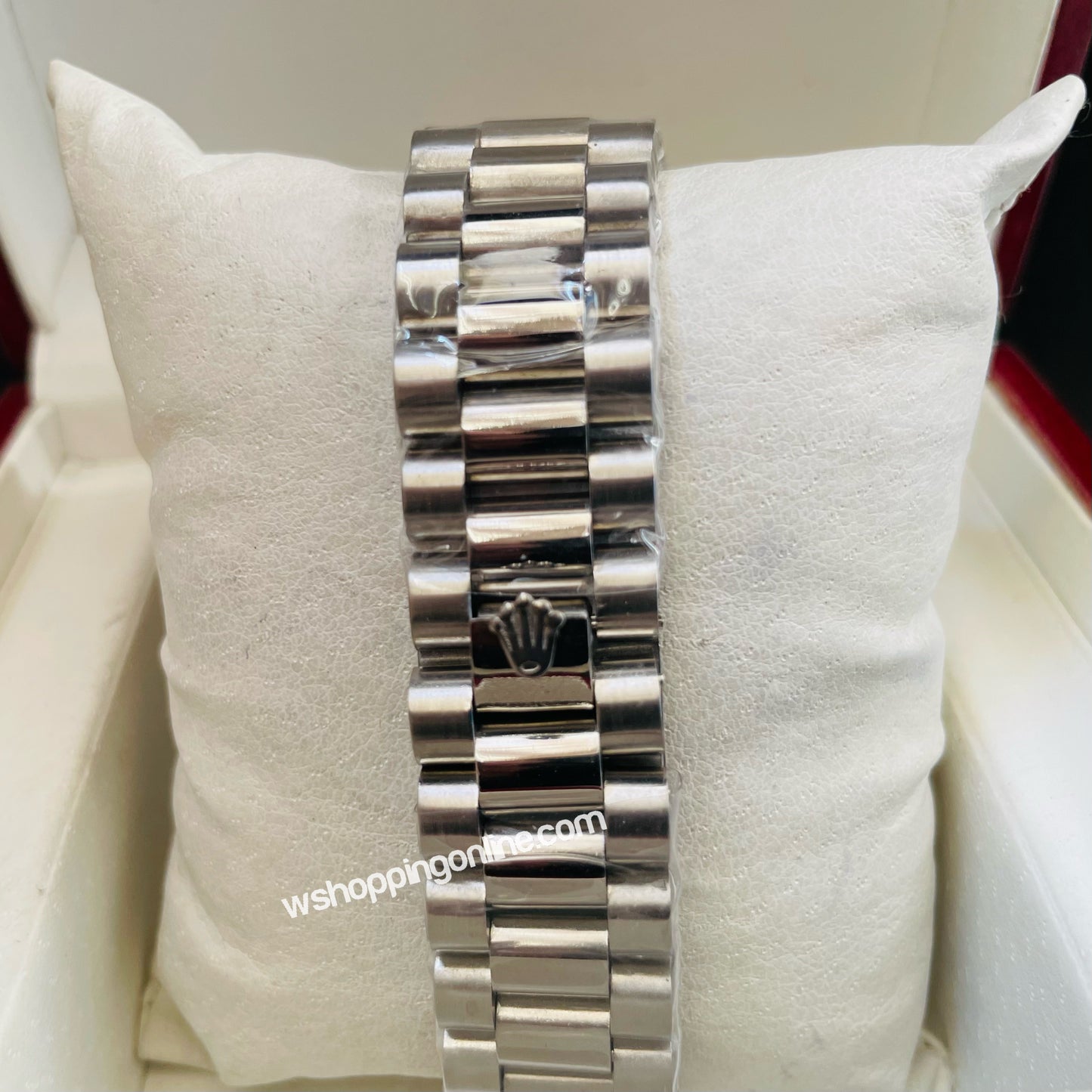 Silver Blue Plain DayDate President Chain Watch