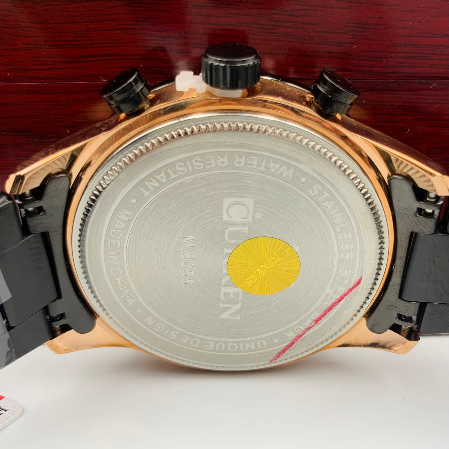 Curren Black Twotone Chronograph Working Watch