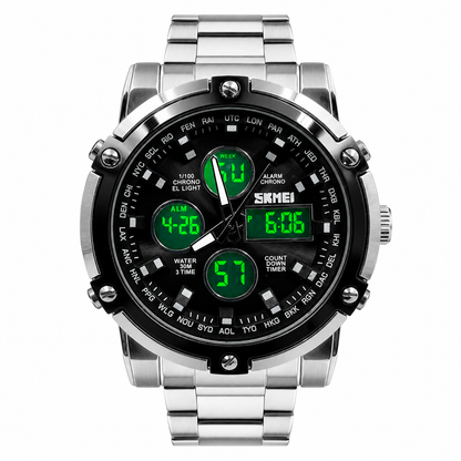 Original Skmei Twotone Silver Black Watch
