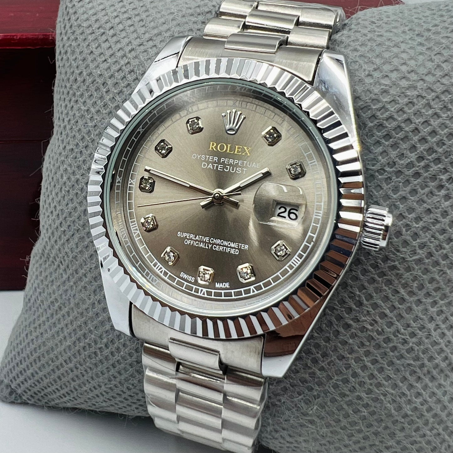 Rolx Datejust Silver Grey Watch