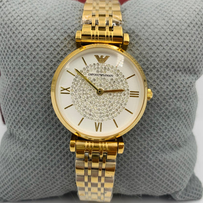 EMP Armani Full Golden Stone Ladies Watch