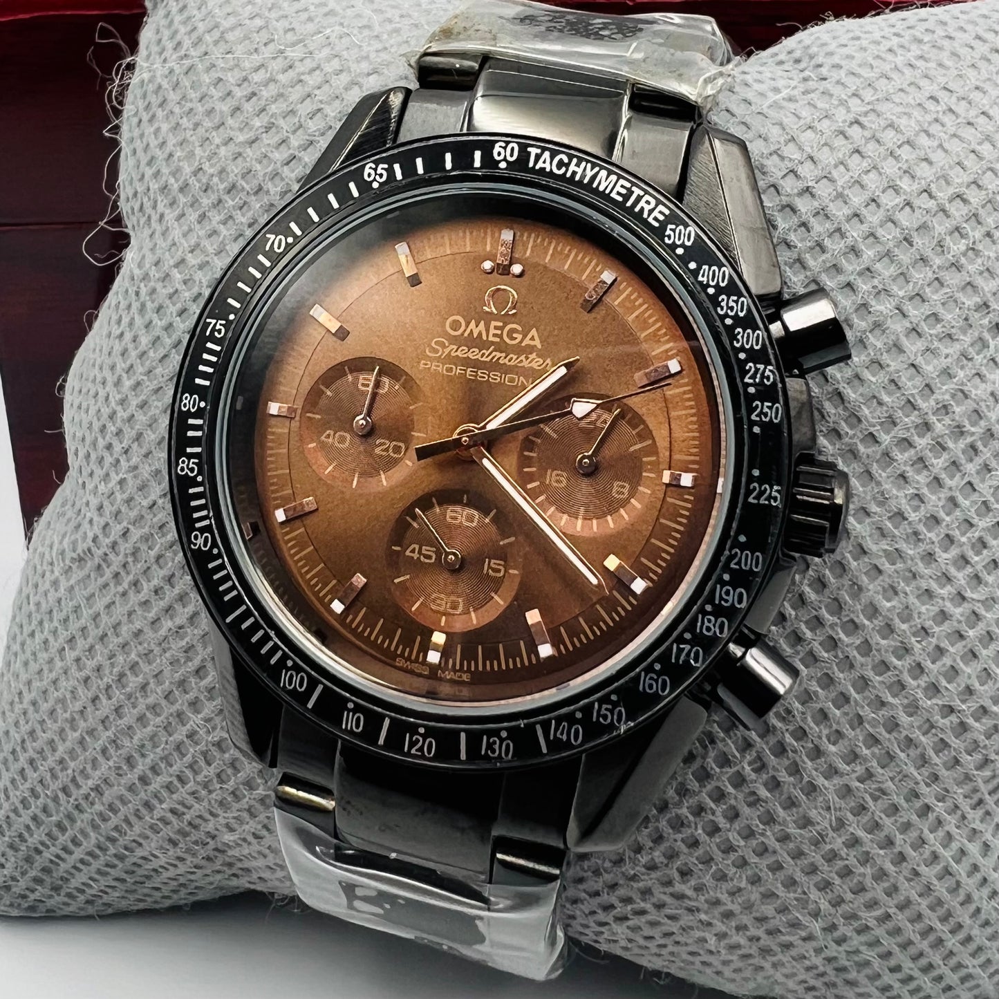 Omega Chain Black Brown Watch