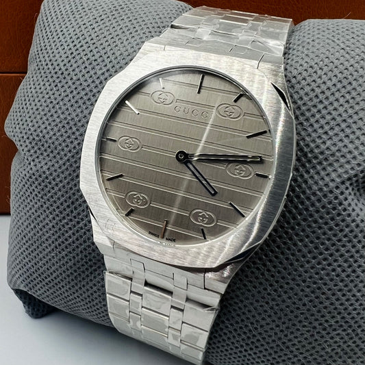 Gucci Silver Grey Watch