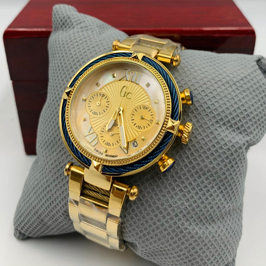 GC Full Golden Ladies Watch