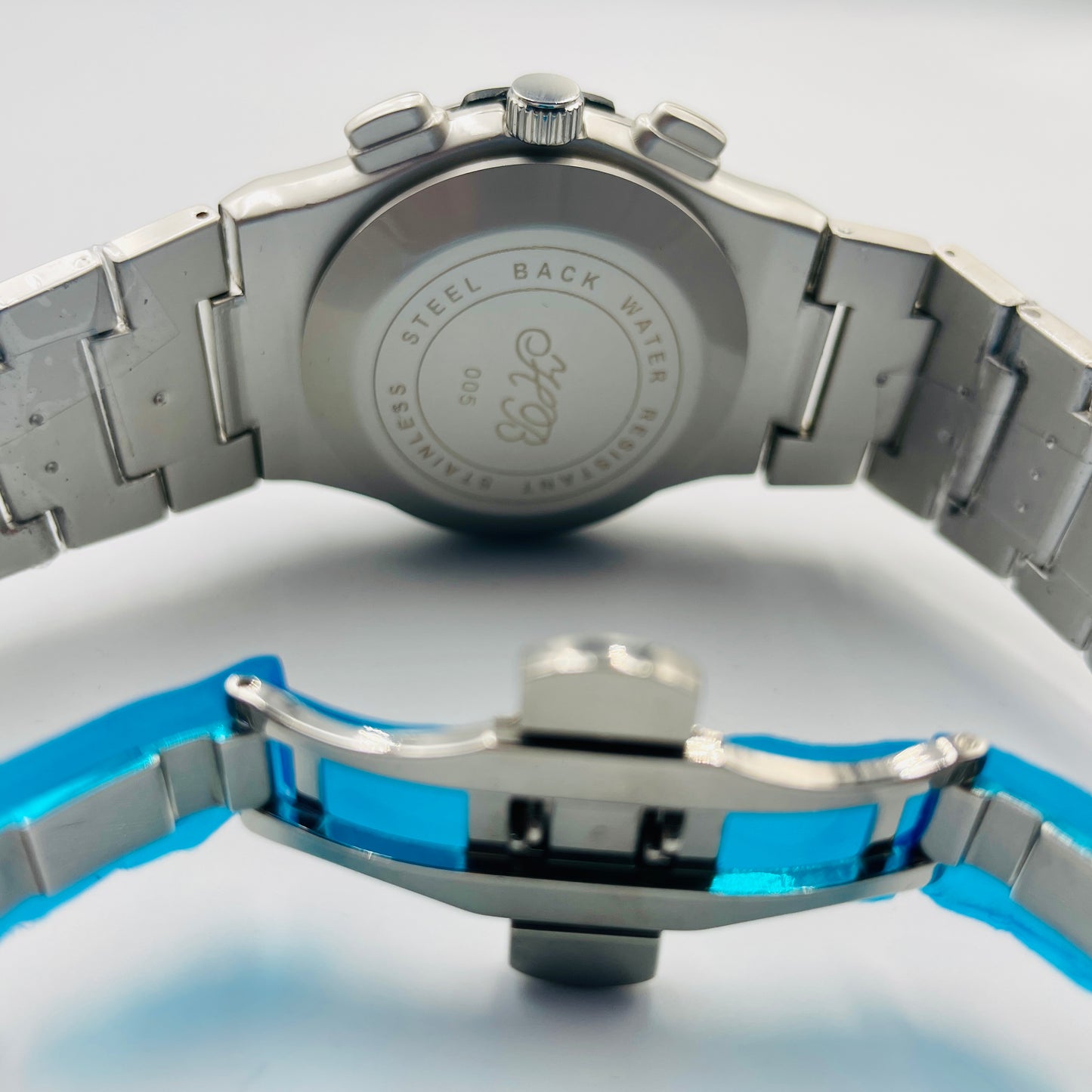 Hub Silver Black Watch