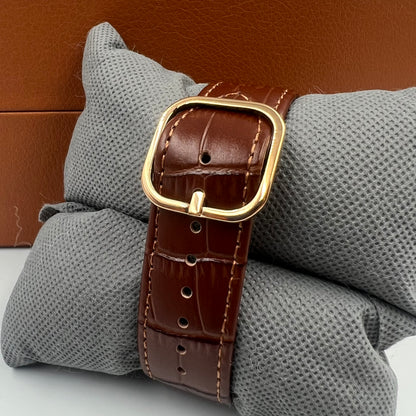 Patek AAA Brown Golden Silver Watch