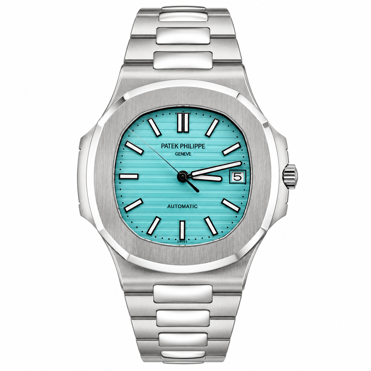 Master Patek Silver Tiffny Automatic Watch