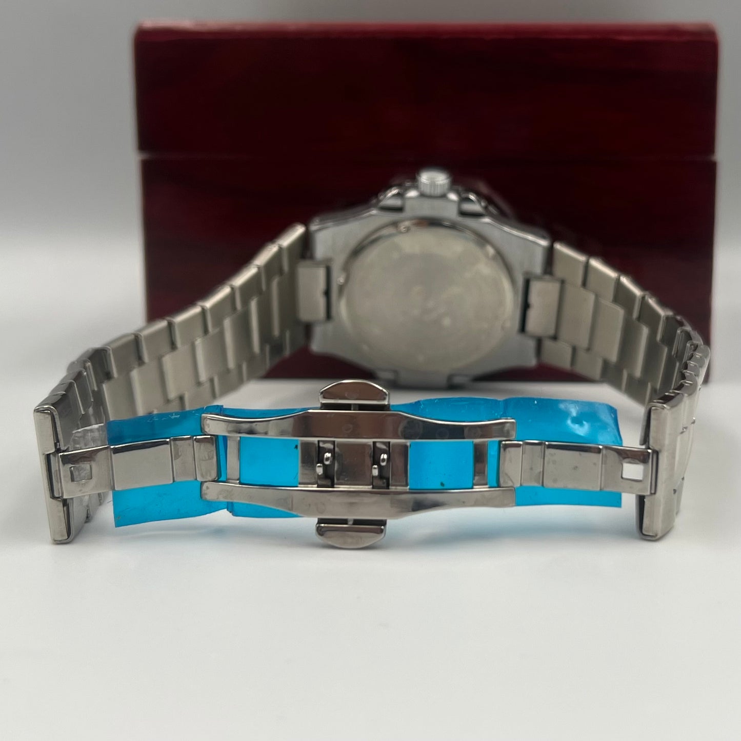 Patek Silver Black Watch