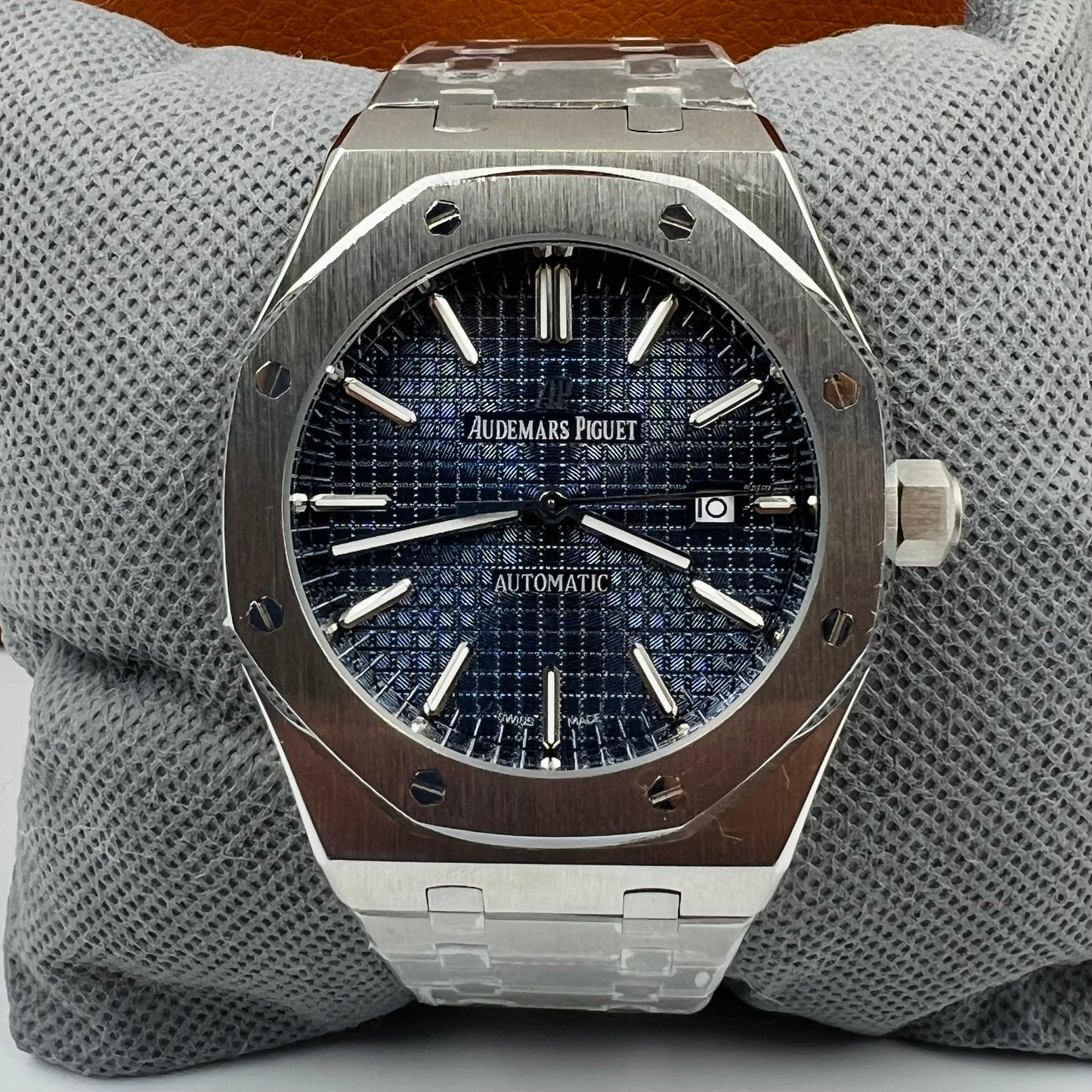 Master AP Texture Silver Blue Automatic Watch