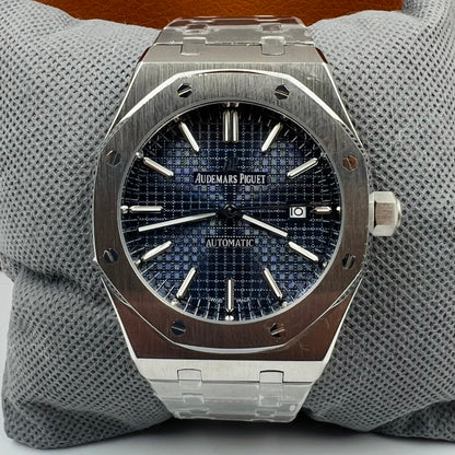 Master AP Texture Silver Blue Automatic Watch