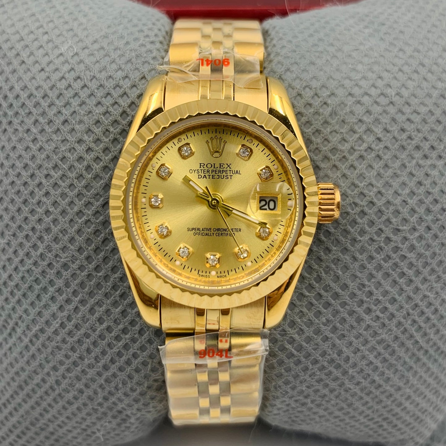 Rolx Ladies Full Golden Watch