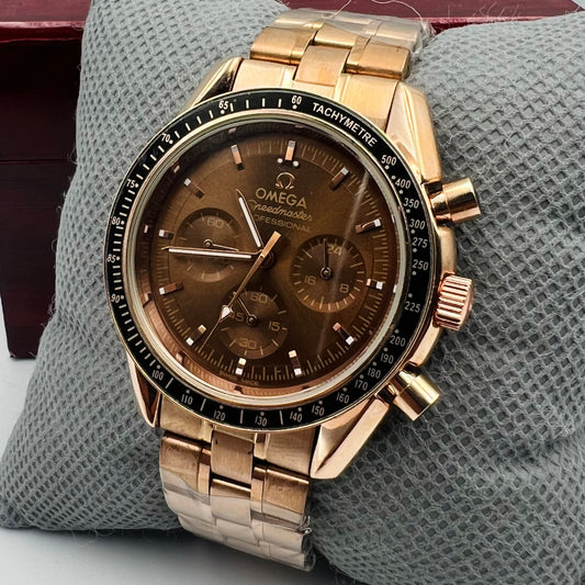 Omega Chain Copper Brown Watch