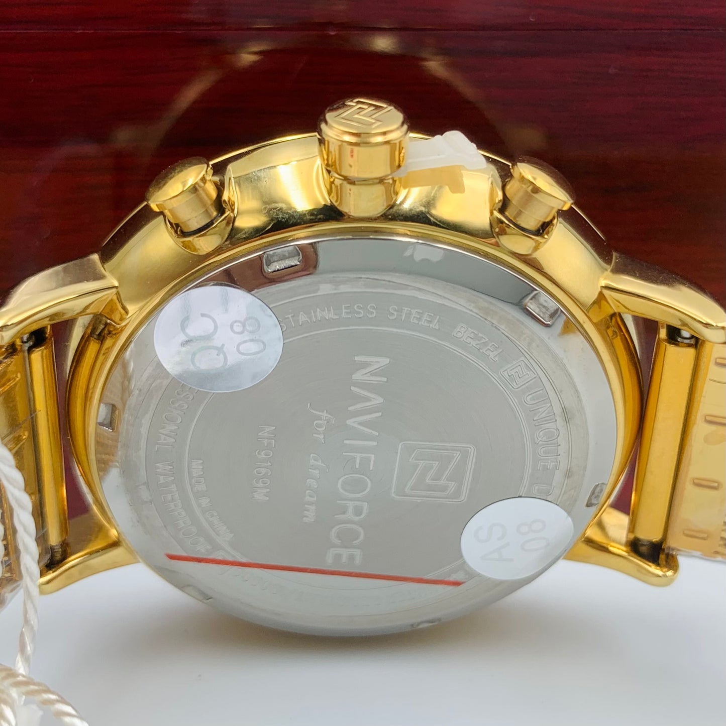 Naviforce Chrono Golden Watch