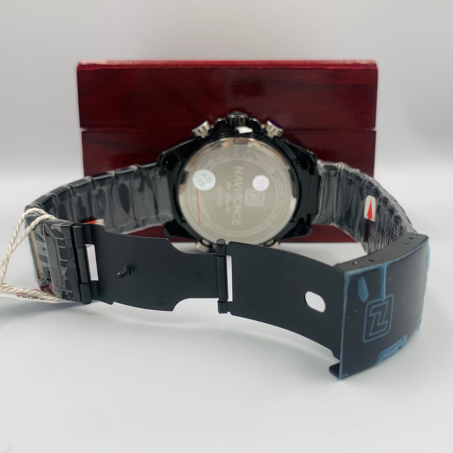 Naviforce Full Black Twotime Watch