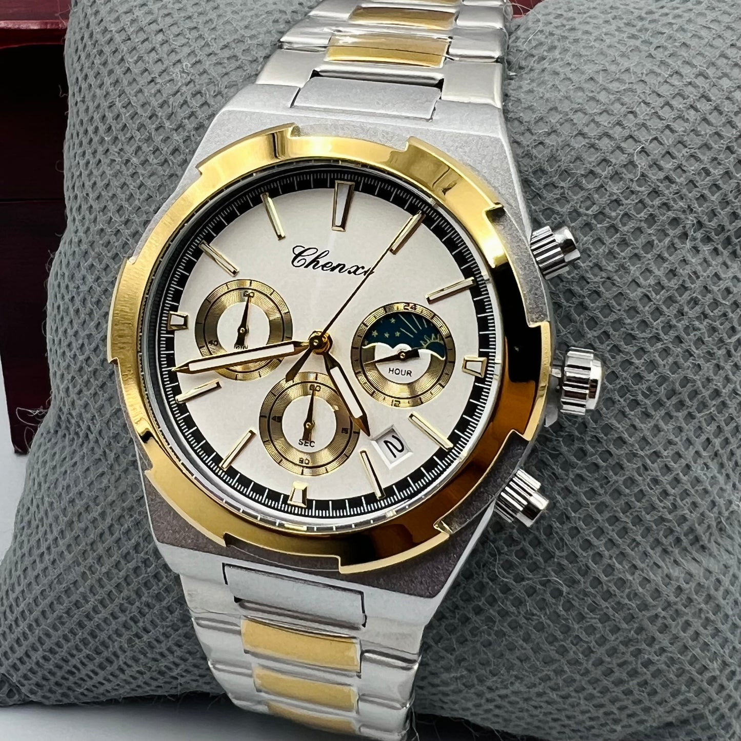 Chenxi Chain Twotone White Watch