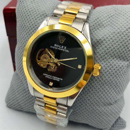 Rolx Black Twotone Watch