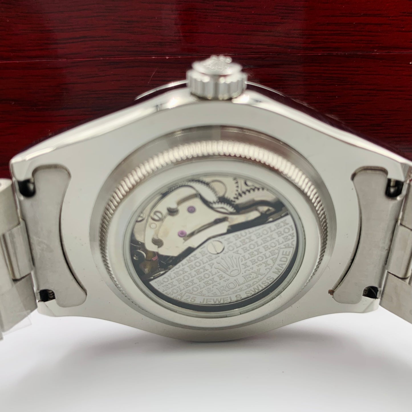 Rolx White Dail Automatic Watch