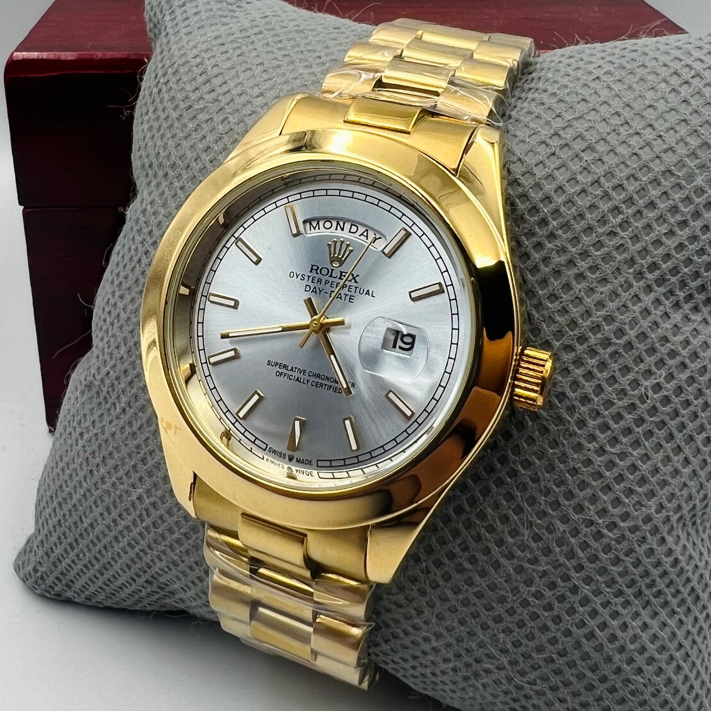 Rolx Skyblue Full Golden DayDate Watch