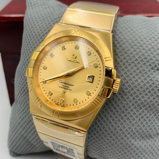 Omega Constellation Full Golden Watch
