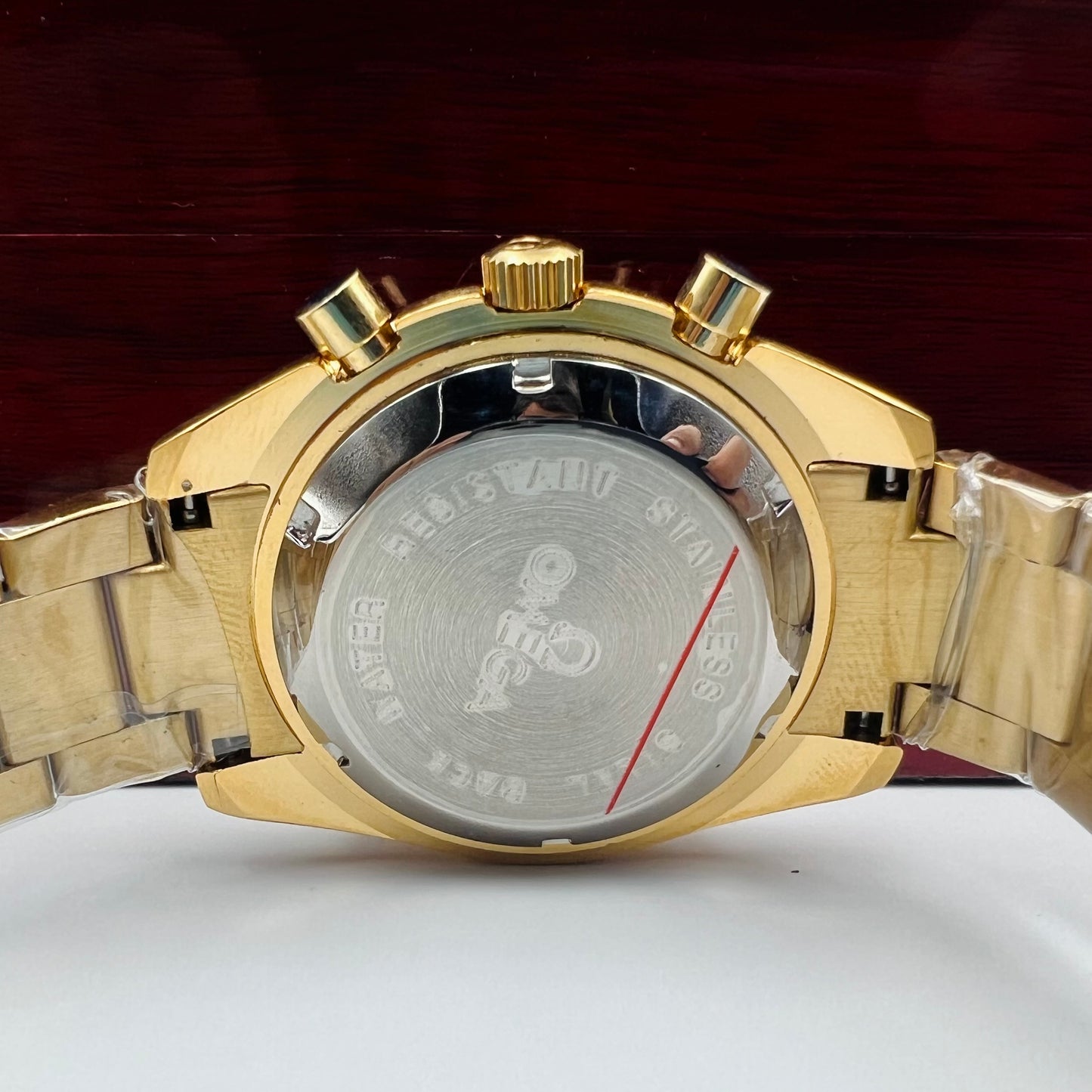 Omega Chain Golden Black Watch