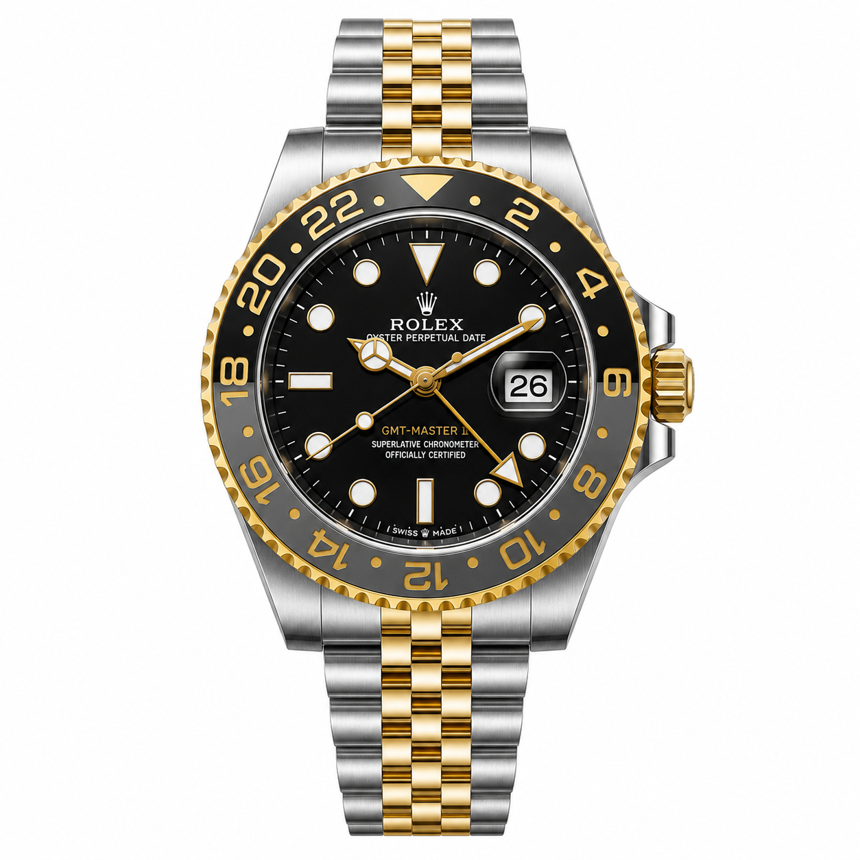 GMT Twotone Golden Watch