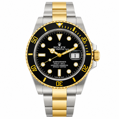 Master Submariner Twotone Black Automatic Watch