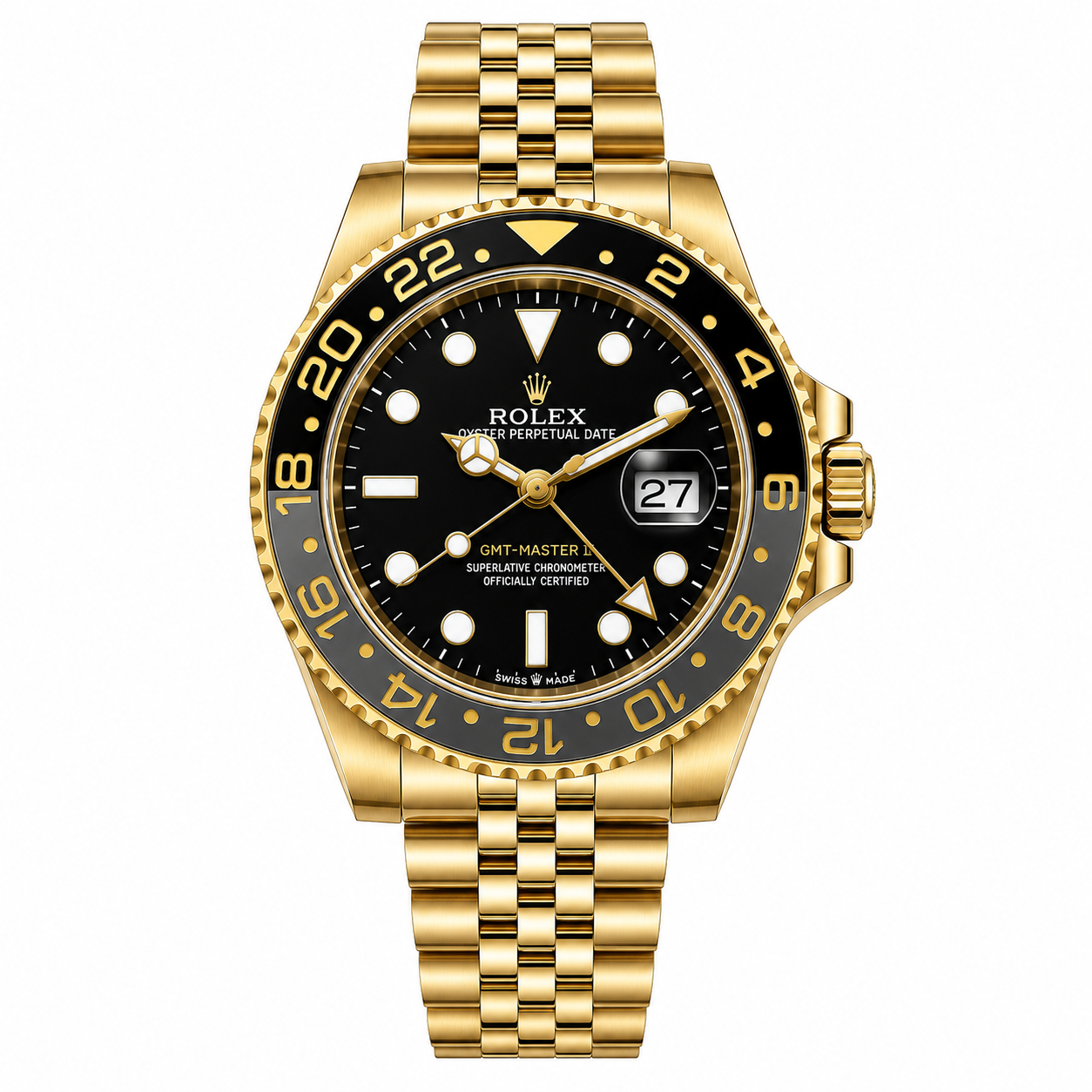 GMT Full Golden Watch