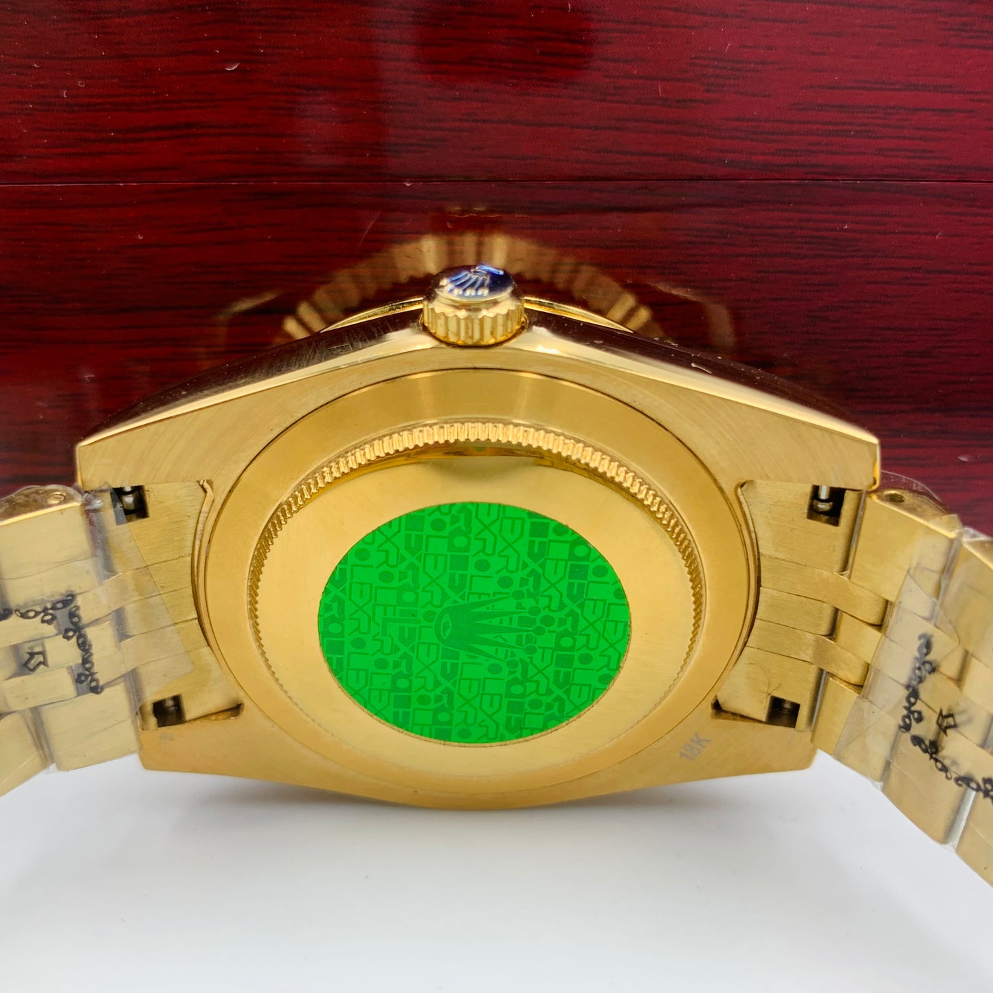 Rolx Golden Blue Datejust Watch