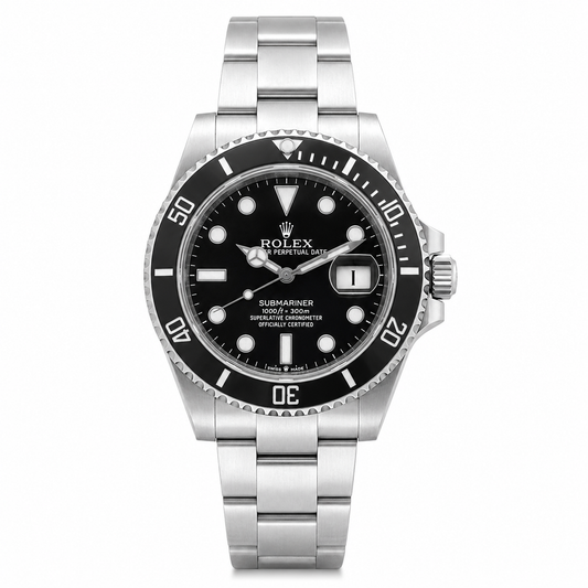 Rolx Submariner Silver Black Automatic Watch