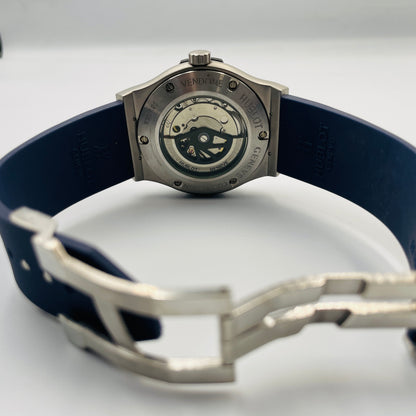 Silver Blue Dial Automatic Watch