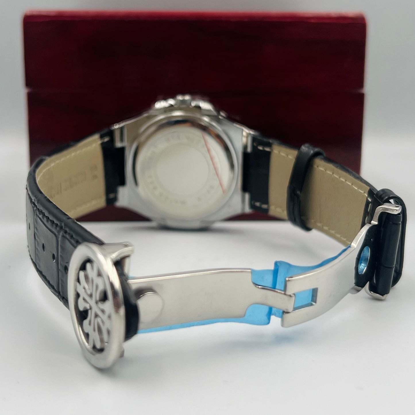 Patek Strap Silver White Watch