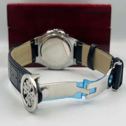 Patek Strap Silver White Watch