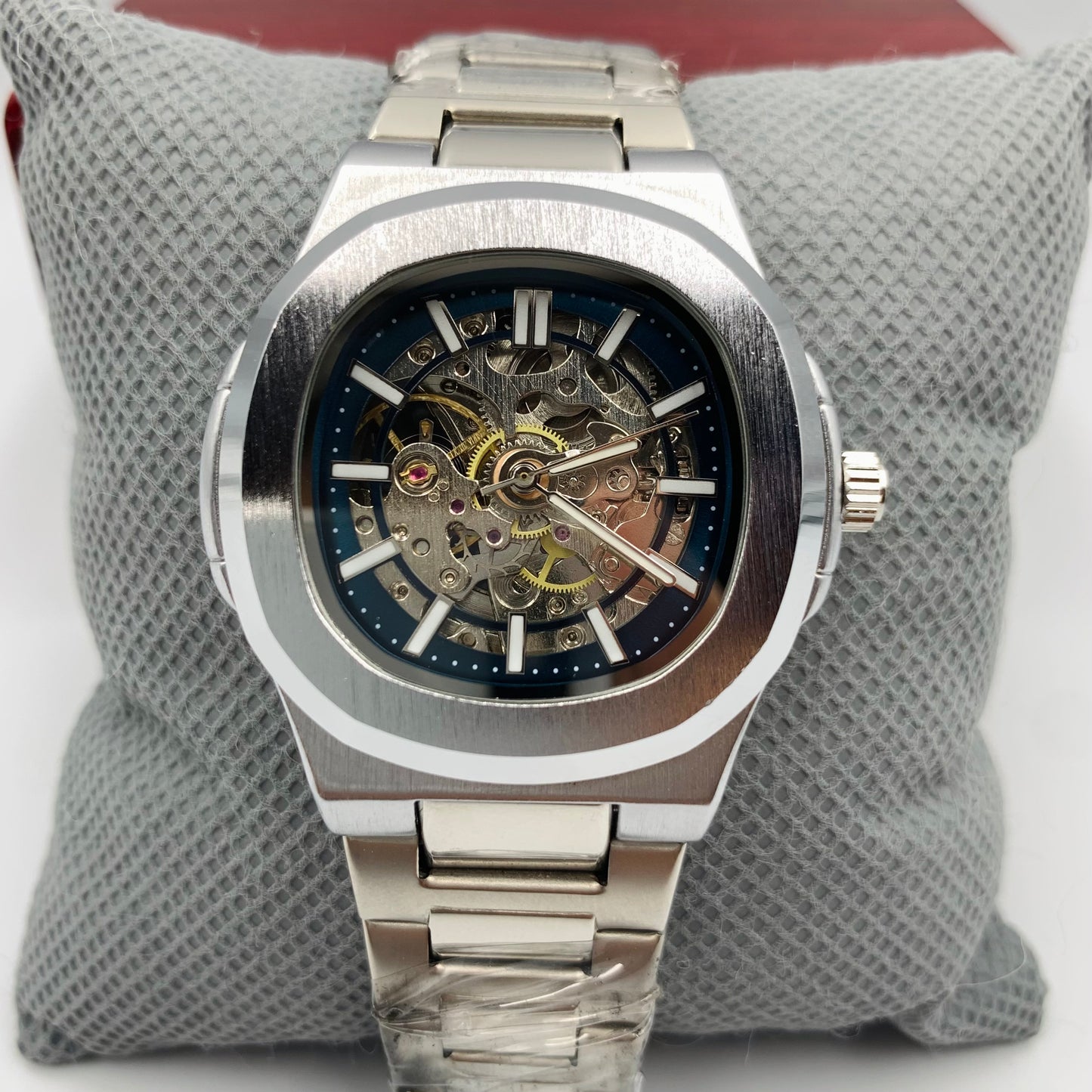 Bestwin Blue Silver Automatic Watch