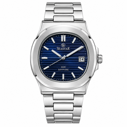 SeaStar Silver Blue Dial Sapphire Original Watch