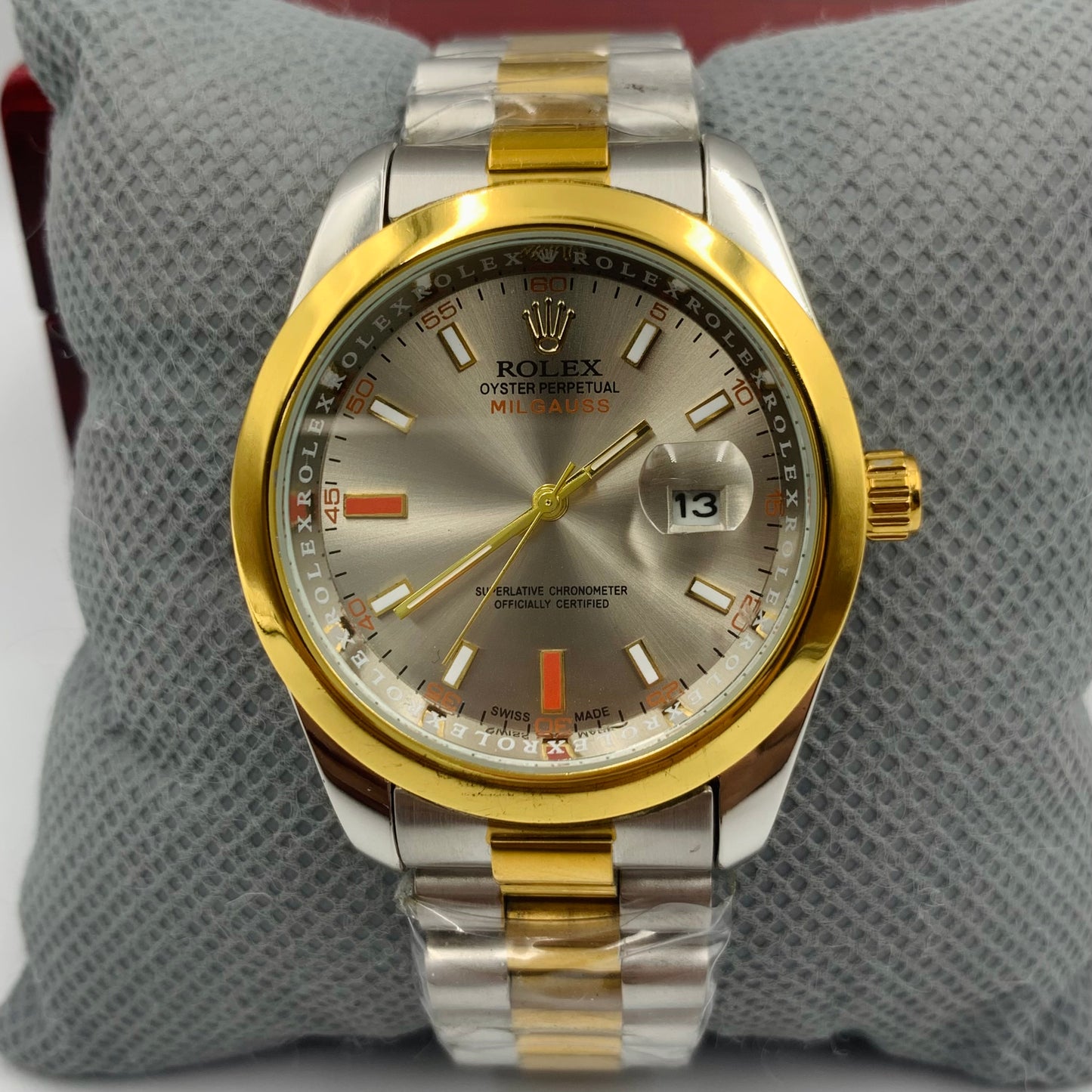 Rolx Twotone Grey Milgauss Watch