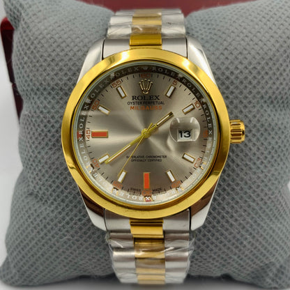 Rolx Twotone Grey Milgauss Watch
