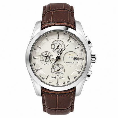 Tissot 1853 Silver Brown Watch