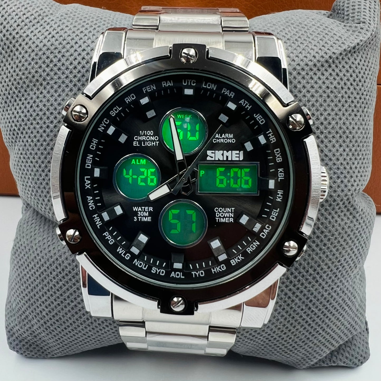 Skmei Twotone Silver Black Original Watch