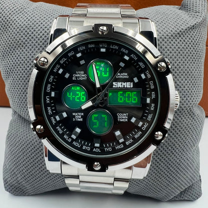 Skmei Twotone Silver Black Original Watch